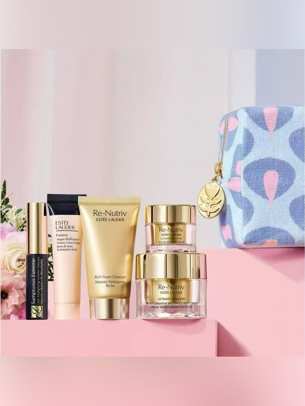 Estee Lauder 6 PCS deluxe Skincare and makeup travel Set ( $240 value)